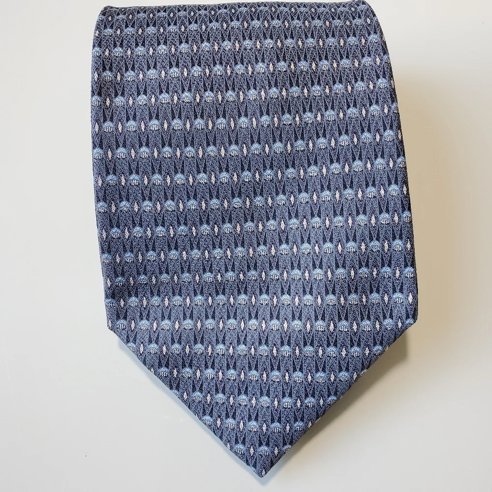 Carlos Devenezia gray/blue silk tie
